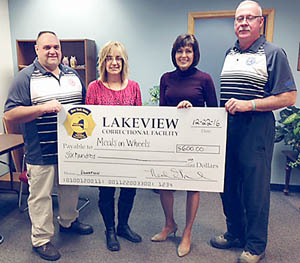 Lakeview CF Donates to Meals-on-Wheels